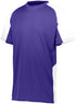 Augusta Sportswear Youth Cutter Jersey (1518), Color 'Purple/White'